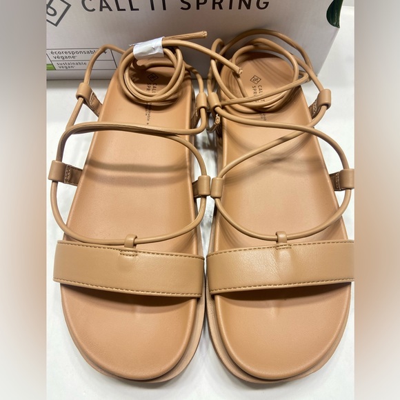 NEW Aldo Call It Spring Jayda Women’s Vegan Sandals Beige 6.5 - Picture 7 of 14